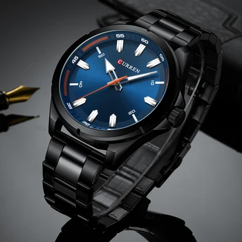 2021 Brand de Lux CURREN Mens Ceas de Moda Albastru Ceasuri Bărbați Cuarț Ceas pentru Bărbați Militare de Sport Ceasuri Relogio Masculino