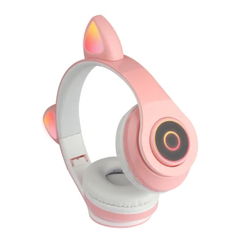 LED-uri de Pisică Ureche Căști Bluetooth 5.0 Anulare a Zgomotului Adulți Copii pentru Grils Cadou Colorat BT 5.0 Cască de Frumusete Bluetooth Headp