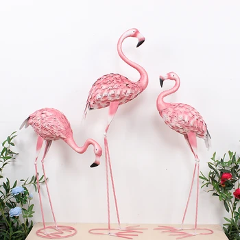Sen Familie Prop Fier De Artă Flamingo Ornament Vila Curte Terasa Grădinărit Ornament De Piață A Afișa Fereastra De Ornament