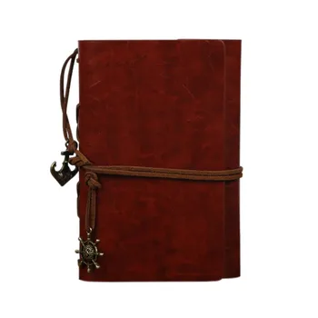 1buc Spirală Notebook Jurnal Notepad Epocă Pirat Ancore din Piele PU Carte Notă Înlocuibile Cadou de Papetărie Călător Jurnalul