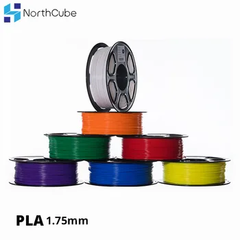 NORTHCUBE Imprimantă 3D PLA Filament de 1.75 mm pentru Imprimante 3D, 1kg(2.2 lb) +/- 0.02 mm Fluorescent-Culoare Portocaliu