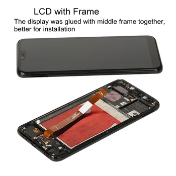 Display LCD pentru Huawei Honor 10 Lcd cu Rama Senzor de Amprentă digitală de Înlocuire Ecran de Onoare 10 Honor10 COL-L29/L19/L09 Ecran