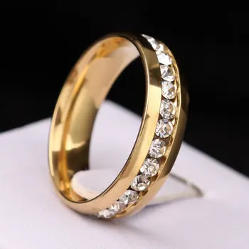 En-gros de 100buc amestec de aur și argint de culoare din oțel inoxidabil lustruit inele de nunta logodna Bijuterii
