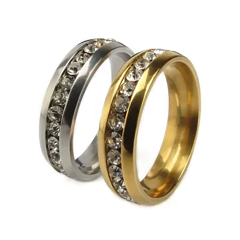 En-gros de 100buc amestec de aur și argint de culoare din oțel inoxidabil lustruit inele de nunta logodna Bijuterii