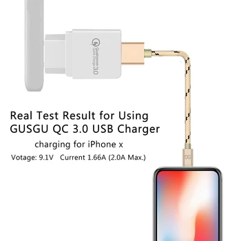 GUSGU Quick Charge 3.0 Rapid Telefonul Mobil Încărcător USB Pentru iPhone XS XR 8 7 iPad UE Priza de Perete Adaptor de Călătorie Pentru Samsung Xiaomi