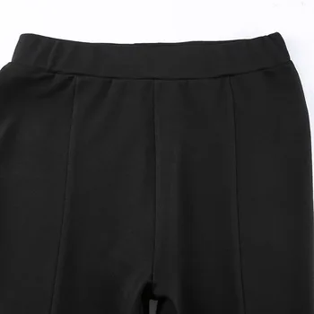 European Stil American 2020 Toamna Noi Caracteristici Pantaloni Slit Cu Fermoar Subțire De Înaltă Talie Micro-Lax Pantaloni Casual Pantaloni Femei