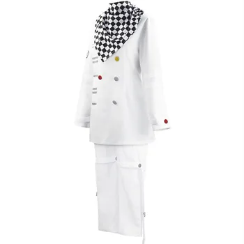 Danganronpa V3 Kokichi Oma Președintele Cosplay Costum Set Complet Zentai Eșarfă Mantie Uniforme
