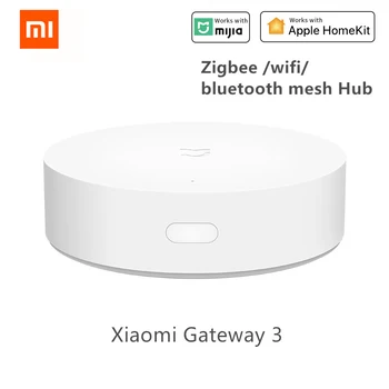 Xiaomi Inteligent Multifuncțional Gateway-3 Bluetooth Zigbee, WiFi Remote Control RGB Radio Securitate Acasă Sprijin Dispozitiv Apple Homekit