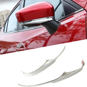 2 buc Decor Exterior ABS Cromat Oglinda Retrovizoare Ornamente Oglinda Retrovizoare Auto Autocolante pentru Mazda 3 M3 Axela 2017 2018