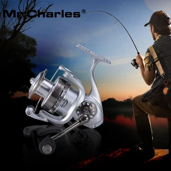 Domnul Charles YB2000-5000 Nouă Calitate 8BB+1RB Filare Pescuit Tambur de Aluminiu Bobina Corp din Oțel Inoxidabil de Calitate