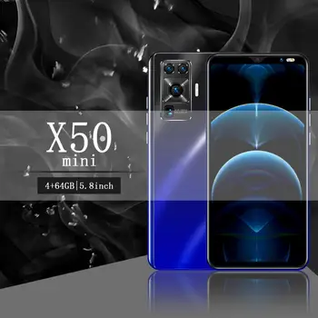 Versiune globală de Smartphone-X50mini 5.8 Inch Picături de Apă de telefon Mobil Ecran Snapdragon 855 8 Core NFC Android 9.1 Telefoane Mobile