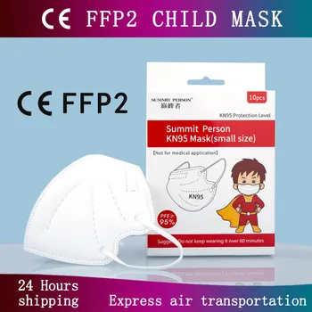 Ce masca ffp2 5 Straturi KN95 Masca Pentru 5-15 Copii în Vârstă de Copil Copilul Praf KN95 filtru FFP2 proteja Masca de Fata Băieți Fete CE aparat de Respirat