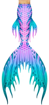 2020 Nou Coada de Sirena pentru Înot costum de Baie 3pcs Coada și Aripioarele Sirenă Coada Cu un Monofin Adult Copii mă înec Cosplay Costum