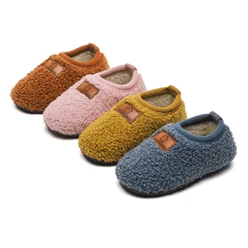 Copii Pantofi pentru Fete Baby Toddler Adidași Antrenor Moale Jos Acasă Pantofi pentru Baieti de Agrement Cald în Interior pentru Copii Pantofi