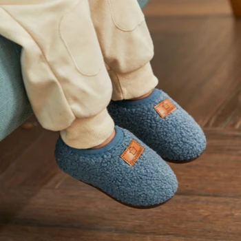 Copii Pantofi pentru Fete Baby Toddler Adidași Antrenor Moale Jos Acasă Pantofi pentru Baieti de Agrement Cald în Interior pentru Copii Pantofi