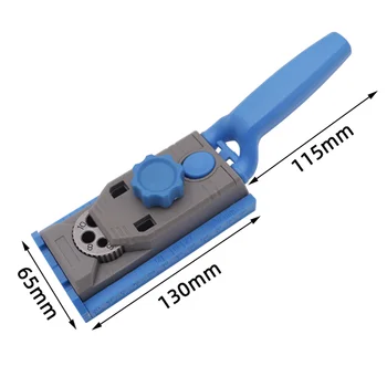 2 în 1 Buzunar Gaura Jig Kit Pentru prelucrarea Lemnului Diblu Jig Ghid de Gaurit Burghiu Perforator de Localizare Jig 9.5 mm Reglabil
