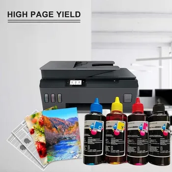 100ml Culoare Cartuș de Cerneală Refill Kit de Înlocuire Pentru HP & pentru Canon Seria de Imprimante cerneala refill cerneală kit