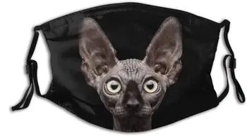 Mască de praf de animale Drăguț Amuzant Pisica Sphynx Gura Masca de Imprimare de Moda de design Reutilizabile Cu 2 Filtre Pentru Adolescenti, Femei, Barbat