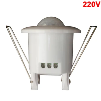 Senzor de mișcare infraroșu comutator Mini 12V 220V 140/360 Grad Reglabil de Securitate Tavan PIR Senzor de Corpul Comutator Pentru Benzi cu Led-uri Lampă
