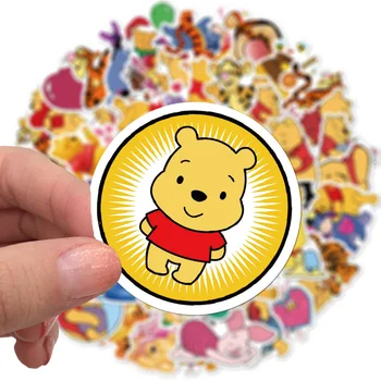 50pcs Winnie The Pooh cu Prietenii Autocolante de Perete Decal Jucarii Cameră Decor Acasă Ursul Desene animate Porc, Măgar Tigru Animal pentru Copii