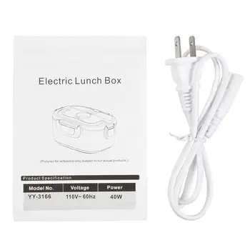 Incalzire Electrica Cutie De Prânz Portabil Copii Container Pentru Alimente Termos Lunchbox Bento Box Cu Tacâmuri Biroul De Acasă Veselă