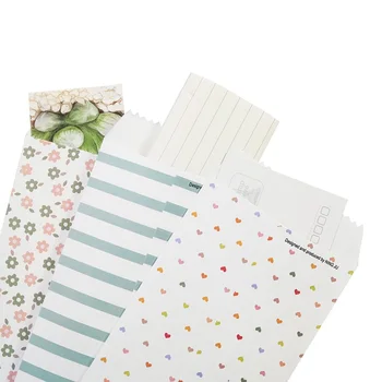 50 Buc/lot mini Minunat colorate de hârtie plic, cărți poștale de felicitare acoperi plicuri de hârtie, rechizite cadou plic