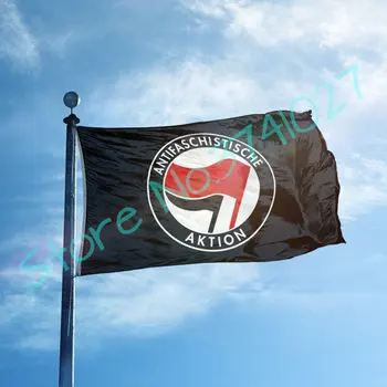 Antifaschistische aktion PAVILION 90x150cm 100D poliester steagul personalizat banner