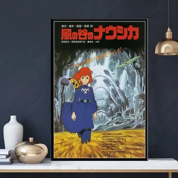 Japonia Anime Nausicaa din Valea Vantului Film Printuri Panza Pictura Arta Poze de Perete Pentru Camera de zi Decor Acasă