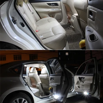 13pcs Fastoon Interior Lumina T10 Erori cu LED-uri Pentru Hyundai Santa Fe 2007-2012 Mașină Harta Dom Portbagaj Lampa plăcuței de Înmatriculare Lumini
