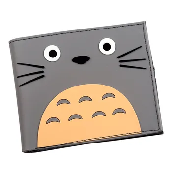 Drăguț Totoro Silicon Scurt Portofel Carte de IDENTITATE Monedă Titularul Anime Portmonee