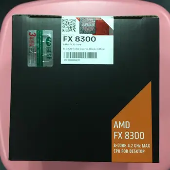 AMD FX-Series FX-8300 Cutie radiator FX 8300 Octa Core AM3+ CPU FX8300 FX 8300 de lucru în mod corespunzător Procesor Desktop