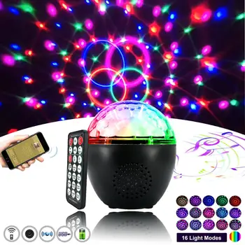 Minge disco Muzica de petrecere lumină dj difuzor bluetooth cu telecomanda 16 modul LED laser proiector potrivit pentru petreceri festivaluri