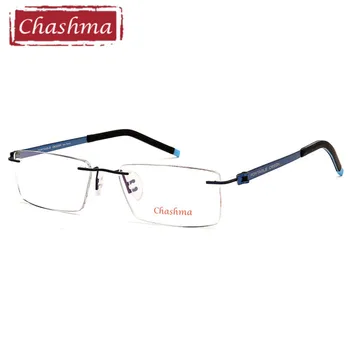 Chashma De Brand Designer De Ochelari Baza De Prescriptie Medicala Bărbați Ochelari De Lumină Moda Ochelari Fără Ramă