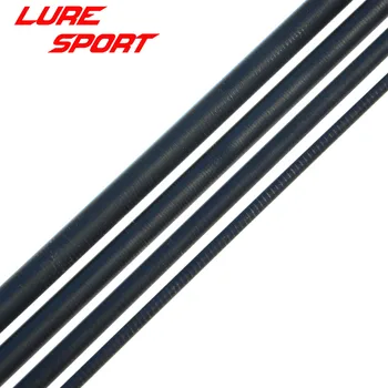 LureSport 2sets 2.1 m 2,4 m 2,7 m 3m 4 secțiuni Negru Mat Călătorie de Pescuit de Carbon blank M Putere Rod Building Component Reparații DIY