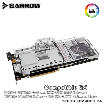Barrow VGA Block Pentru MSI GAMING GeForce RTX 2080 AMP Extreme Core GPU Apă Bloc Complet Acoperi BS-ZOZ2080-PA