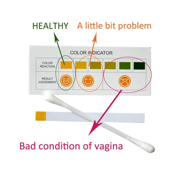100 buc Femeile Vaginale inflamație test Nou tip genitale Feminine boli auto-test card pentru femei PH de sănătate auto-test hârtie