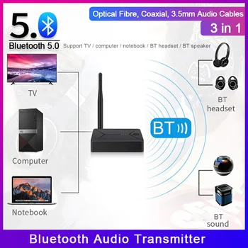 2020TX13 Bluetooth 5.0 Transmițător Audio de 3,5 mm AUX Jack RCA USB Optic Coaxial Stereo Adaptor Wireless pentru TV PC-ul pentru Căști
