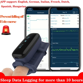 Bluetooth 4.0 Deget Moale Oximetru De Puls Oximetro Exigibilă Sânge Oxymetre Saturimetro Măsurare Continuă Alarmă Reminde