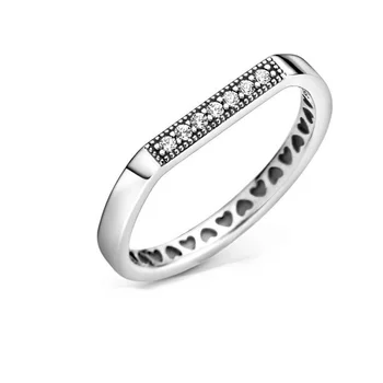 2020 Nou Argint 925 Spumante Brand Bar Stivuire Inel În Formă De Inimă Femei Angajament De Luare De Bijuterii Inele De Nunta