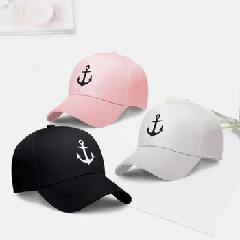 2019 nou ancora broderie pălărie din bumbac hip-hop Pălării Bărbați Femei reglabil Capac Moda golf Tata pac Dropshipping