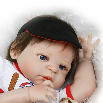 NPK 55cm bebes renăscut Plin de Silicon Renăscut Fata Papusa Jucării Realist băiat Nou-născut Copii Papusa Cadouri jucarii