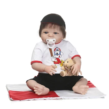 NPK 55cm bebes renăscut Plin de Silicon Renăscut Fata Papusa Jucării Realist băiat Nou-născut Copii Papusa Cadouri jucarii