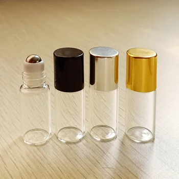 100 Buc/Lot Mini Sticlă, Sticle De Parfum Cu Rola Pe Gol Cosmetic Ulei Esențial De Călătorie Cu Bilă De Oțel Sticla