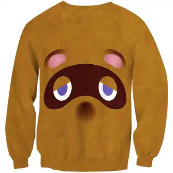 3D desene animate pentru copii de Trecere a Animalelor drăguț urs băieți fete tricou vrac O-gât pulover Costum de Topuri cu maneci lungi personalizabil 2-14