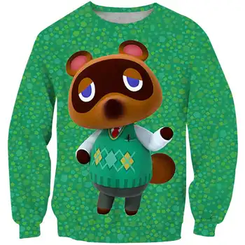 3D desene animate pentru copii de Trecere a Animalelor drăguț urs băieți fete tricou vrac O-gât pulover Costum de Topuri cu maneci lungi personalizabil 2-14