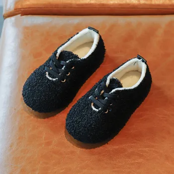 Pentru copii Pantofi Casual Cald Bumbac 2021 Iarna pentru Copii Băieți Fete din Bumbac Pantofi Copii Apartamente Slip-on Mocasini Moi Confortabile 21-32
