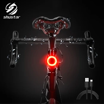 Bicicleta de lumină multiple de iluminare modul de încărcare USB flash LED biciclete de munte stopuri impermeabil avertizare cadou cablu de încărcare USB