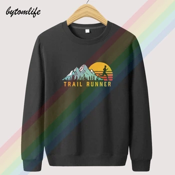 Trail Runner Stil Retro Vintage Runnings Toamna Hanorace Sus Hoodie Mens de Moda lână Îmbrăcăminte Tricou Pulover din Asia dimensiune