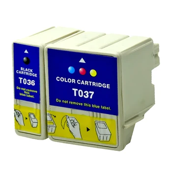 T036 T037 Cartușele de Cerneală Compatibile Pentru Imprimantele Epson Stylus C42UX C44UX C46 Cartuș de Imprimantă Inkjet T-036 T-036 037 037