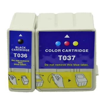 T036 T037 Cartușele de Cerneală Compatibile Pentru Imprimantele Epson Stylus C42UX C44UX C46 Cartuș de Imprimantă Inkjet T-036 T-036 037 037